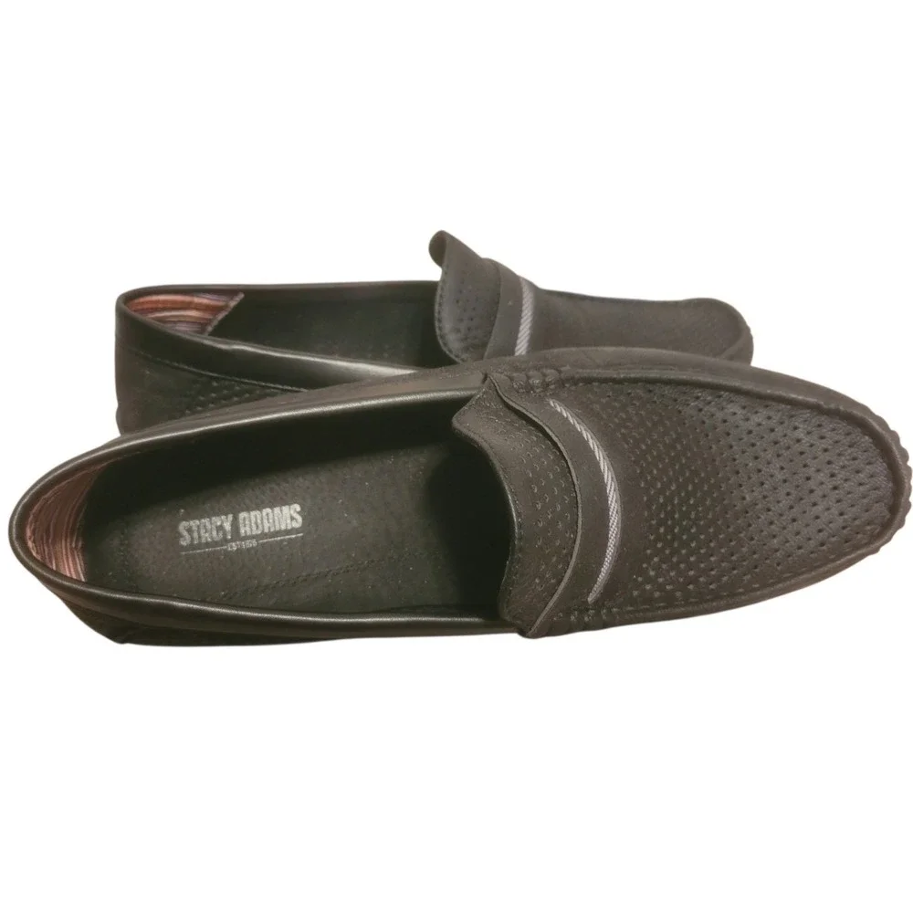 Stacy Addams Loafers Perforated Shoes Mens Suede Slip-on  12M‎